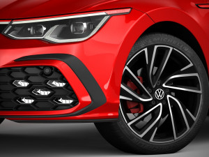 Volkswagen golf gti 2021 3D-Modell