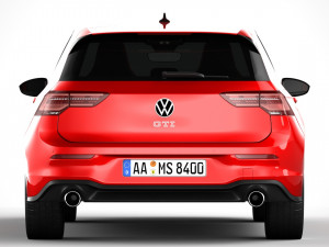 Volkswagen golf gti 2021 3D-Modell