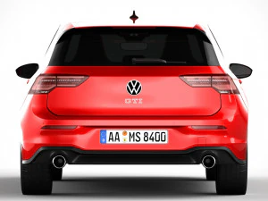 Volkswagen golf gti 2021 3D Model