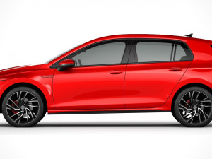 Volkswagen golf gti 2021 3D-Modell