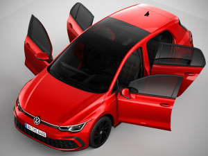 Volkswagen golf gti 2021 3D-Modell