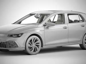 Volkswagen golf gti 2021 3D-Modell
