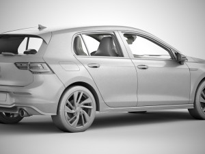 Volkswagen golf gti 2021 3D-Modell