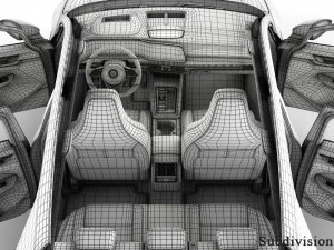 Volkswagen golf gti 2021 3D Model