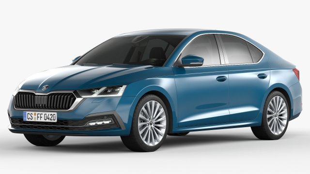 skoda octavia 2020 3D 모델 .c4d .max .obj .3ds .fbx .stl .blend 