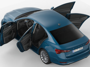 skoda octavia 2020 3D 모델