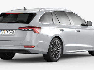 skoda octavia combi 2020 Modelo 3D
