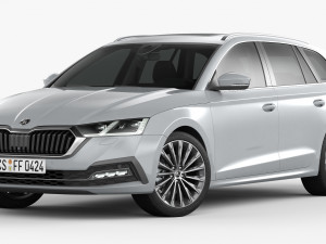 skoda octavia combi 2020 Modelo 3D