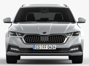 skoda octavia combi 2020 Modelo 3D