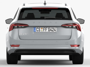 skoda octavia combi 2020 Modelo 3D