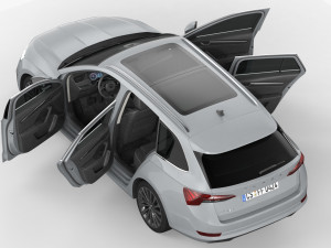 skoda octavia combi 2020 Modelo 3D