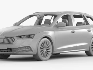 skoda octavia combi 2020 3D Model