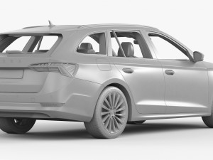 skoda octavia combi 2020 Modelo 3D