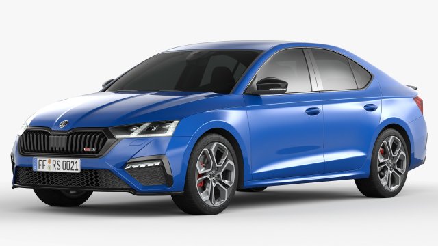 skoda octavia rs 2020 Model 3D .c4d .max .obj .3ds .fbx .stl .blend 