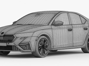 skoda octavia rs 2020 Model 3D