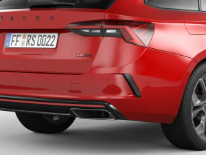 skoda octavia rs combi 2020 3D Model