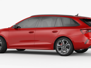 skoda octavia rs combi 2020 3D Модель