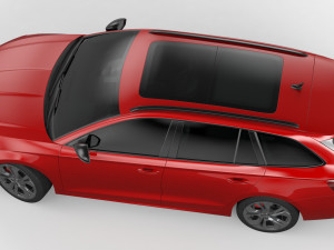 skoda octavia rs combi 2020 3D Модель