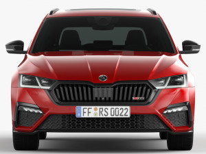 skoda octavia rs combi 2020 3D Модель
