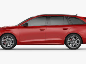 skoda octavia rs combi 2020 3D Model