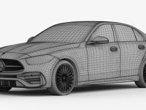 mercedes-benz c-class 2022 Modelo 3D