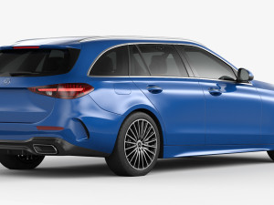 mercedes-benz c-class estate 2022 Modelo 3D