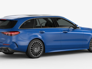 mercedes-benz c-class estate 2022 Modelo 3D