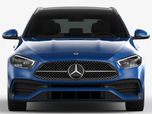 mercedes-benz c-class estate 2022 Modelo 3D