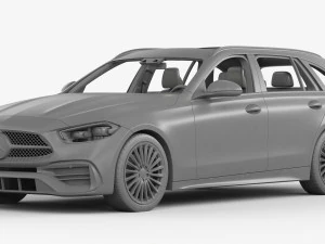 メルセデス・ベンツ Cクラス エステート 2022 3Dモデル