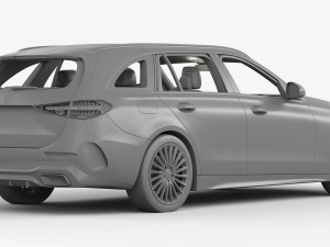 mercedes-benz c-class estate 2022 Modelo 3D