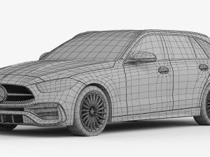 mercedes-benz c-class estate 2022 Modelo 3D