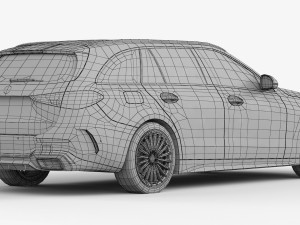 mercedes-benz c-class estate 2022 Modelo 3D