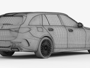 mercedes-benz c-class estate 2022 Modelo 3D