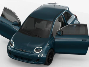 fiat 500 2021 3D Model