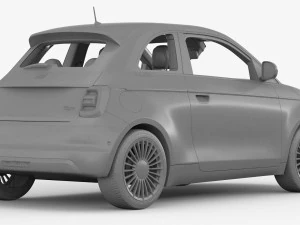 fiat 500 2021 3D Model