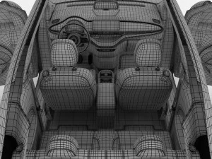 fiat 500 2021 3D Model