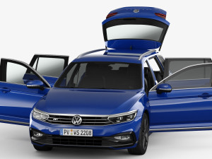 Volkswagen passat variant 2020 3D Модель