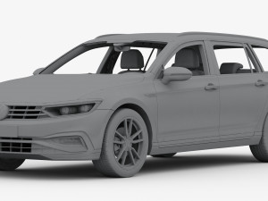 Volkswagen passat variant 2020 3D Модель