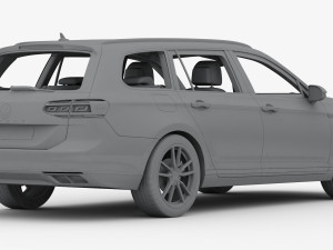 Volkswagen passat variant 2020 3D Модель