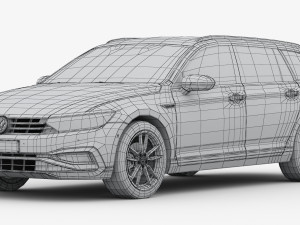 Volkswagen passat variant 2020 3D Модель