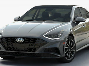 Hyundai Sonata 2020 3D Model