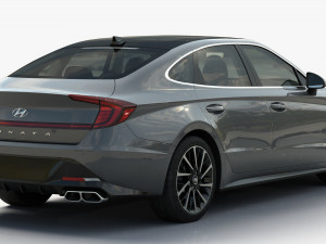 Hyundai Sonata 2020 3D Модель