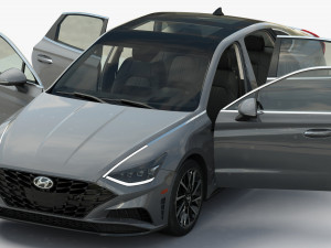 Hyundai Sonata 2020 3D Модель