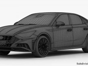 Hyundai Sonata 2020 3D Model