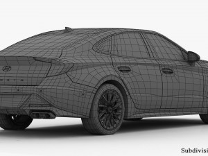 Hyundai Sonata 2020 3D Модель