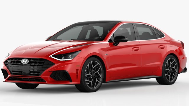 Hyundai Sonata N-Line 2021 3D Модель .c4d .max .obj .3ds .fbx .stl .blend 