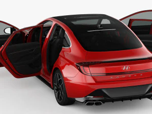 Hyundai Sonata N-Line 2021 3D Model