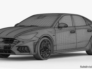 Hyundai Sonata N-Line 2021 3D Модель
