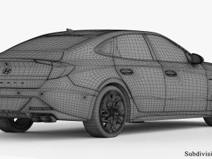 Hyundai Sonata N-Line 2021 3D Model