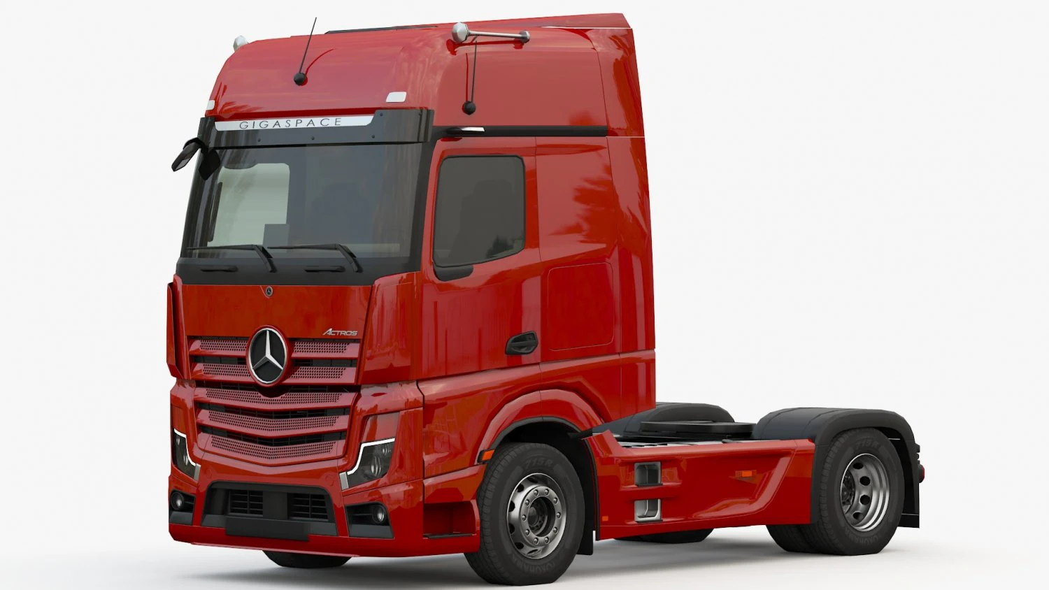 Mercedes-Benz Actros 2021 3D Model .c4d .max .obj .3ds .fbx .stl .blend 